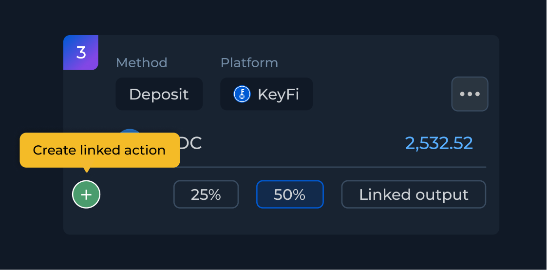 KeyFi Pro Strategy UI